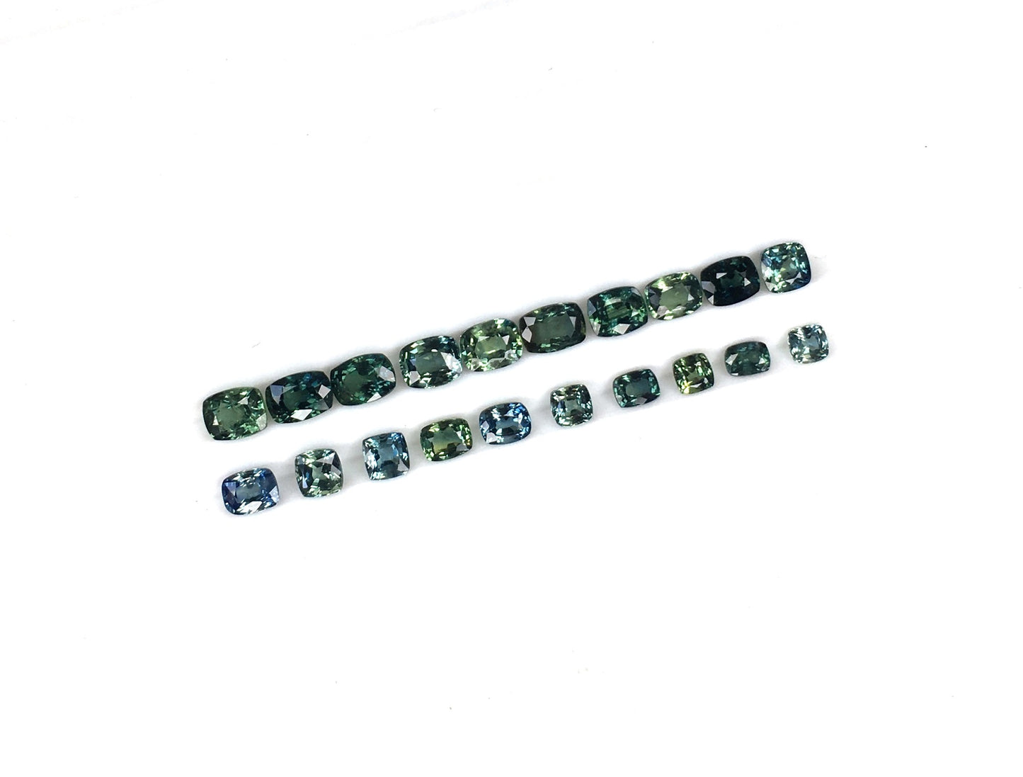 Faceted Cut Natural Blue Sapphire Heat Gemstone Cushion Shape Mixed Sizes September Birthstone for Jewellery Making